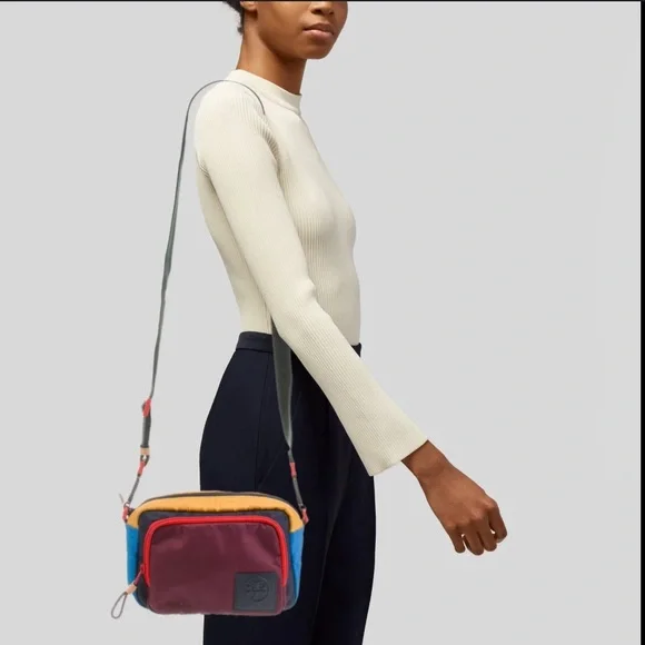 Tory Burch ripstop nylon colorblock crossbody - Picture 6 of 11